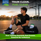 ALLMAX diseño scoop-lock con cuchara asegurada para dosificar fácil