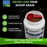 ALLMAX etiqueta nutricional legible con 27 g de proteína por porción destacada