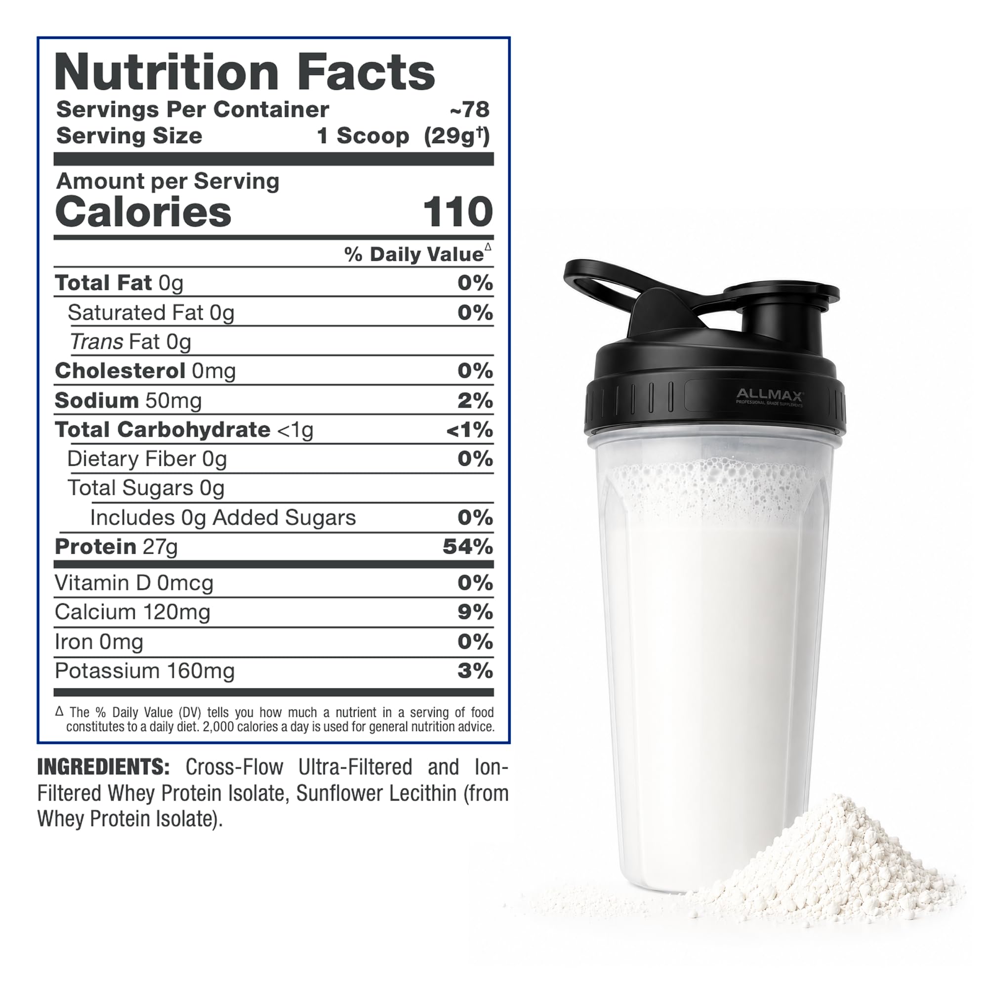 ALLMAX ISONATURAL añadido a avena en tazón, aumenta proteína sin cambiar sabor