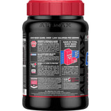 ALLMAX polvo QuickMass en cuchara mostrando textura cremosa y mezcla fácil
