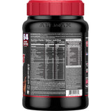 ALLMAX batido QuickMass sabor chocolate servido en vaso para energía rápida