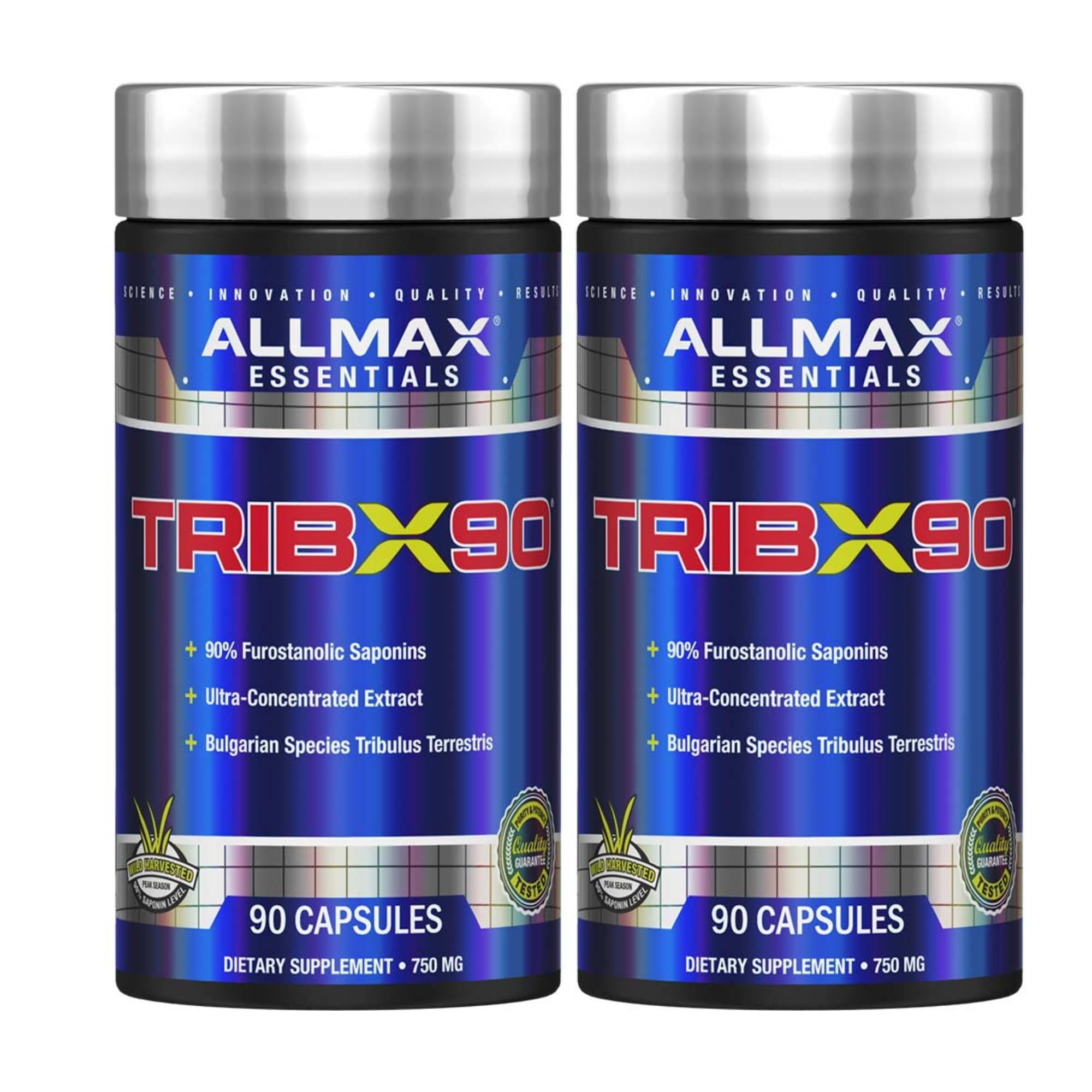 ALLMAX TRIBX90 frontal del envase mostrando pureza y cantidad