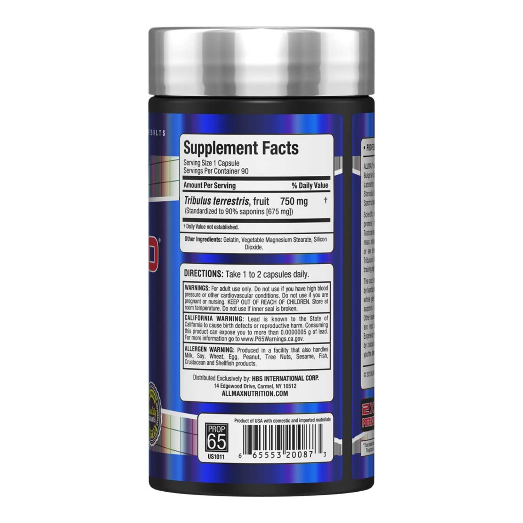ALLMAX TRIBX90 persona tomando cápsula antes de entrenar para rendimiento
