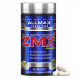 ALLMAX frasco frontal mostrando 90 cápsulas, claridad de ingredientes y portabilidad