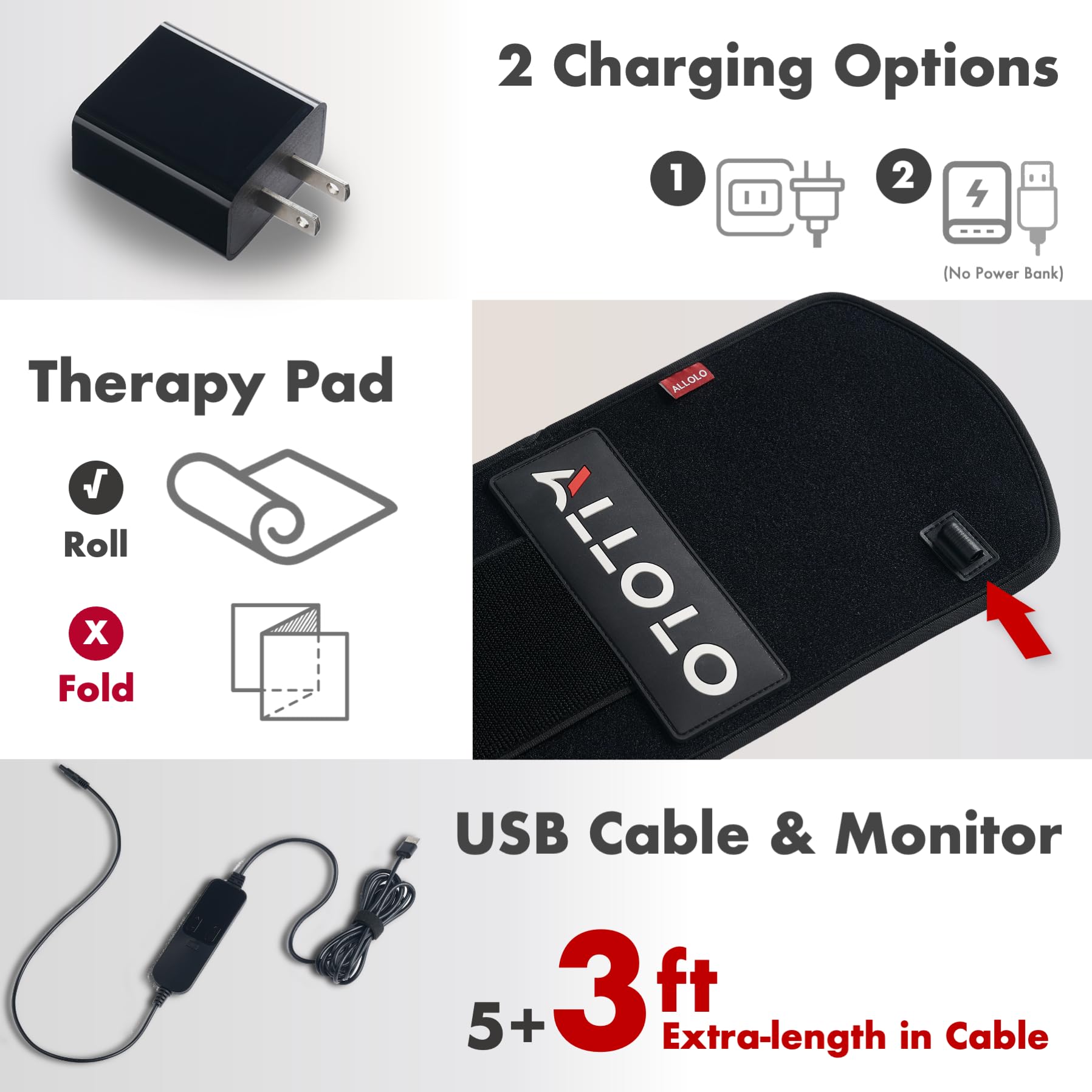 ALLOLO organizador con accesorios y adaptador incluidos