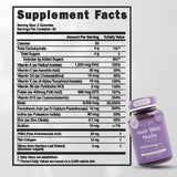 ALLURA HAIR etiqueta nutricional enfocada en dosis y lista de vitaminas