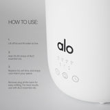Alo cable desmontable ilustrando facilidad de rellenar y transportar