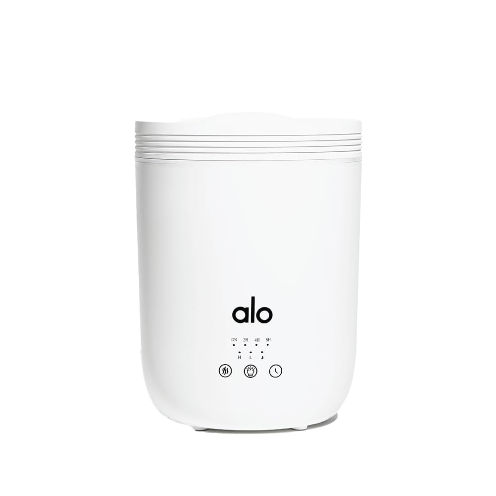 Alo difusor frontal mostrando diseño elegante y beneficio relajante
