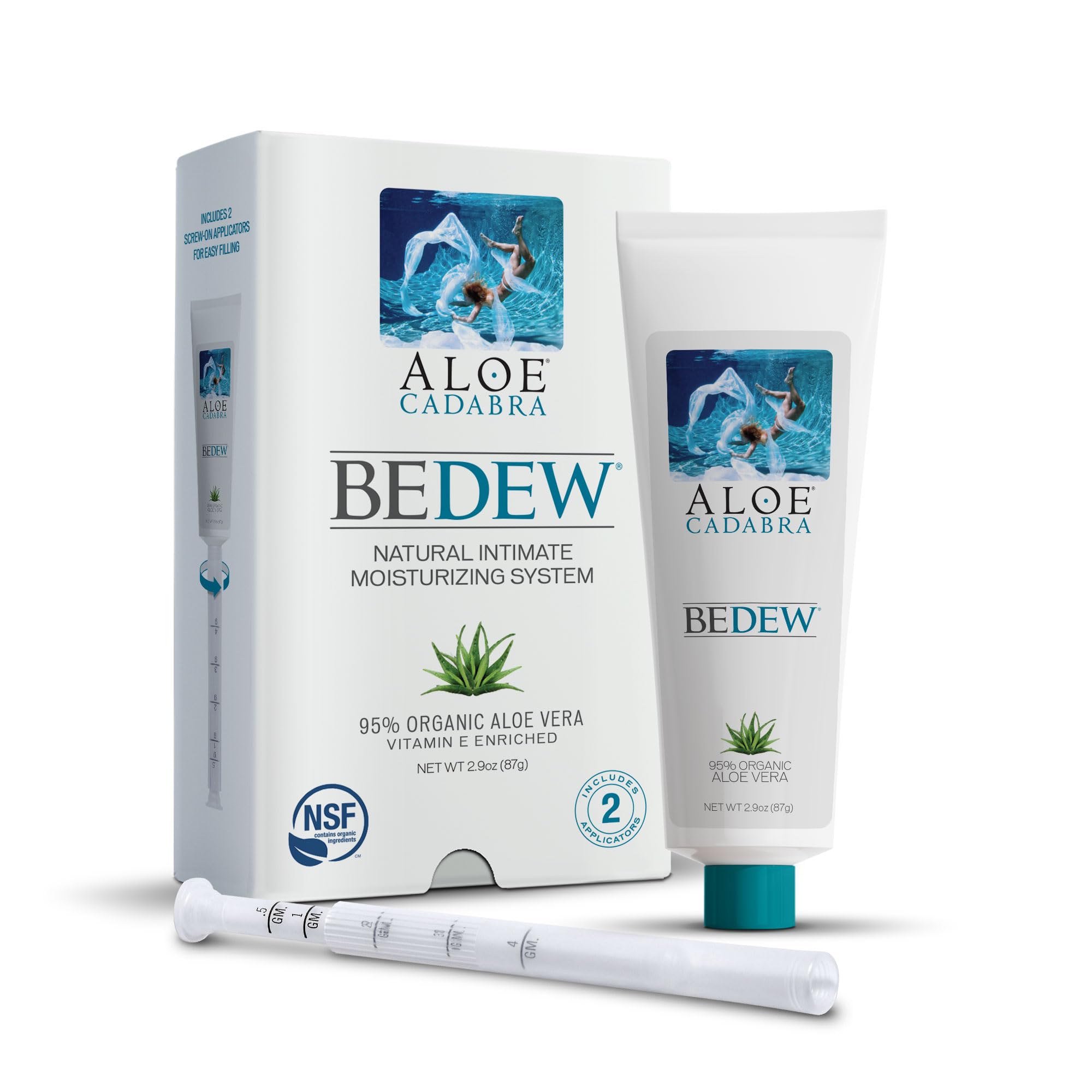 Aloe Cadabra tubo frontal mostrando etiquetado y beneficio hidratante