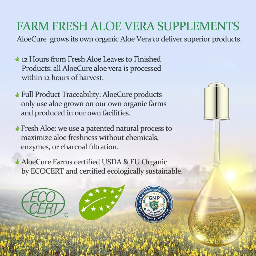 AloeCure cápsula abierta mostrando polvo de aloe y absorción rápida
