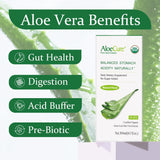 AloeCure etiqueta orgánica con certificaciones USDA y ECOCERT visible
