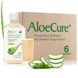 AloeCure vista frontal del envase de 500 ml con color natural y etiqueta clara