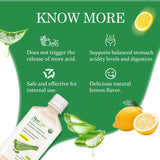 AloeCure vaso con jugo concentrado limón, beneficio hidratación natural