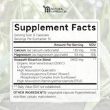 ALOEPATH etiqueta con lista de ingredientes y certificaciones visibles