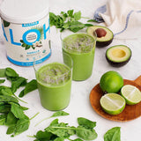 ALOHA batido con fruta en ambiente cotidiano aportando energía natural
