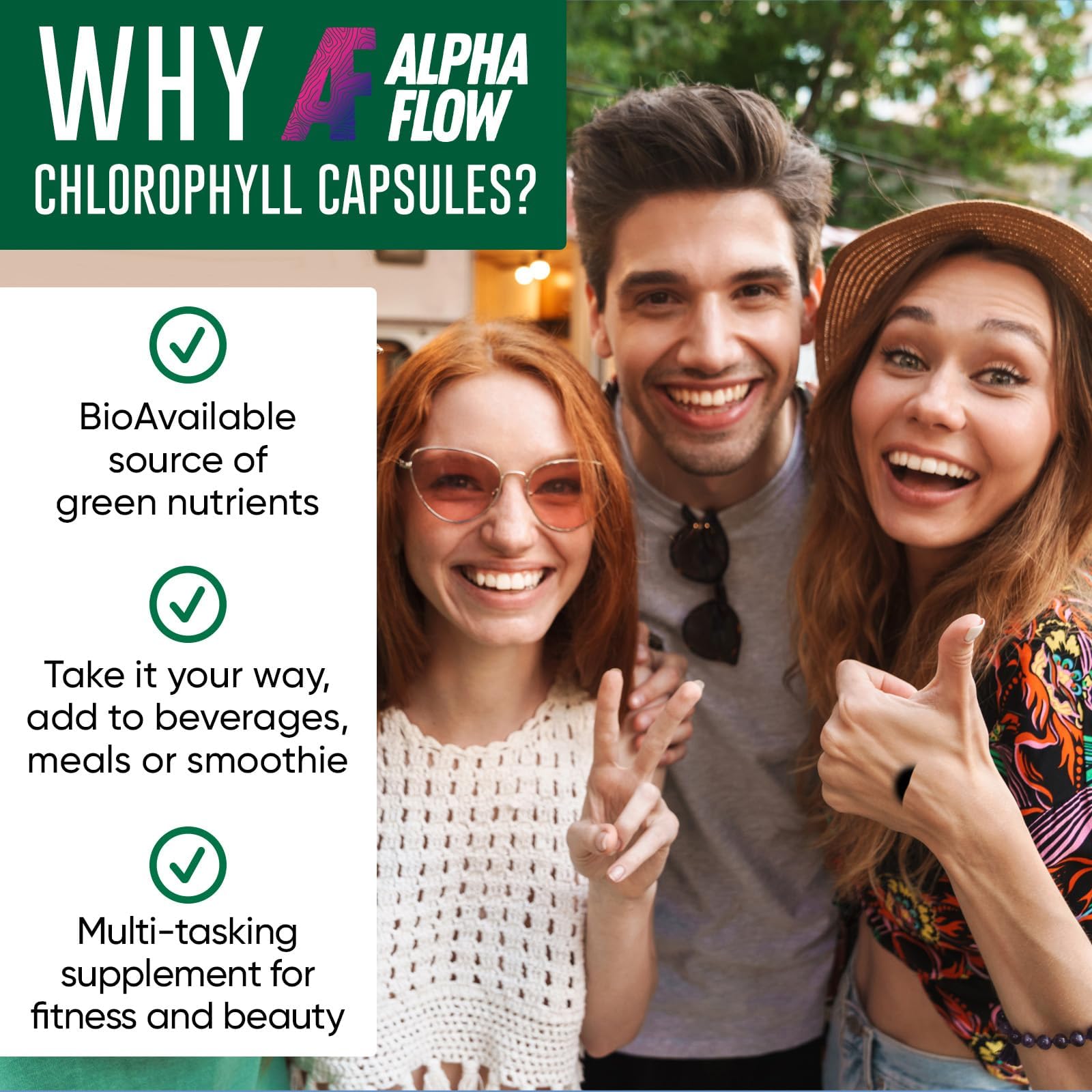 Alpha Flow producto en ambiente natural sugiere frescura y origen