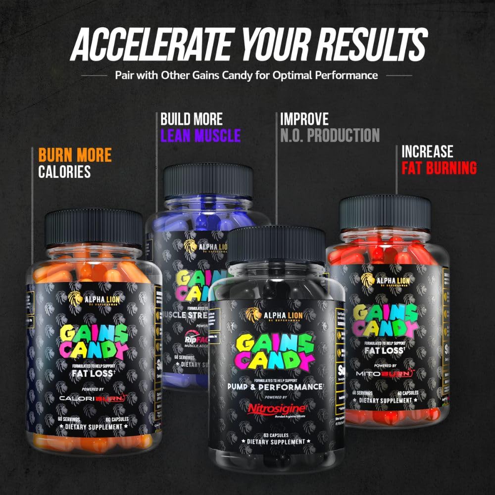 ALPHA LION etiqueta con GlucoVantage mostrando ingredientes clave
