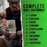 ALPHA LION atleta mezclando intra durante entreno para mantener energía