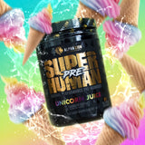ALPHA LION envase y empaque Unicorn Juice enfatizando sabor y experiencia