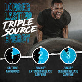 ALPHA LION vaso con batido azul gummy bear, sabor agradable y motivación para entrenar