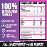 ALPHA LION etiqueta transparente mostrando ingredientes y dosificación clara