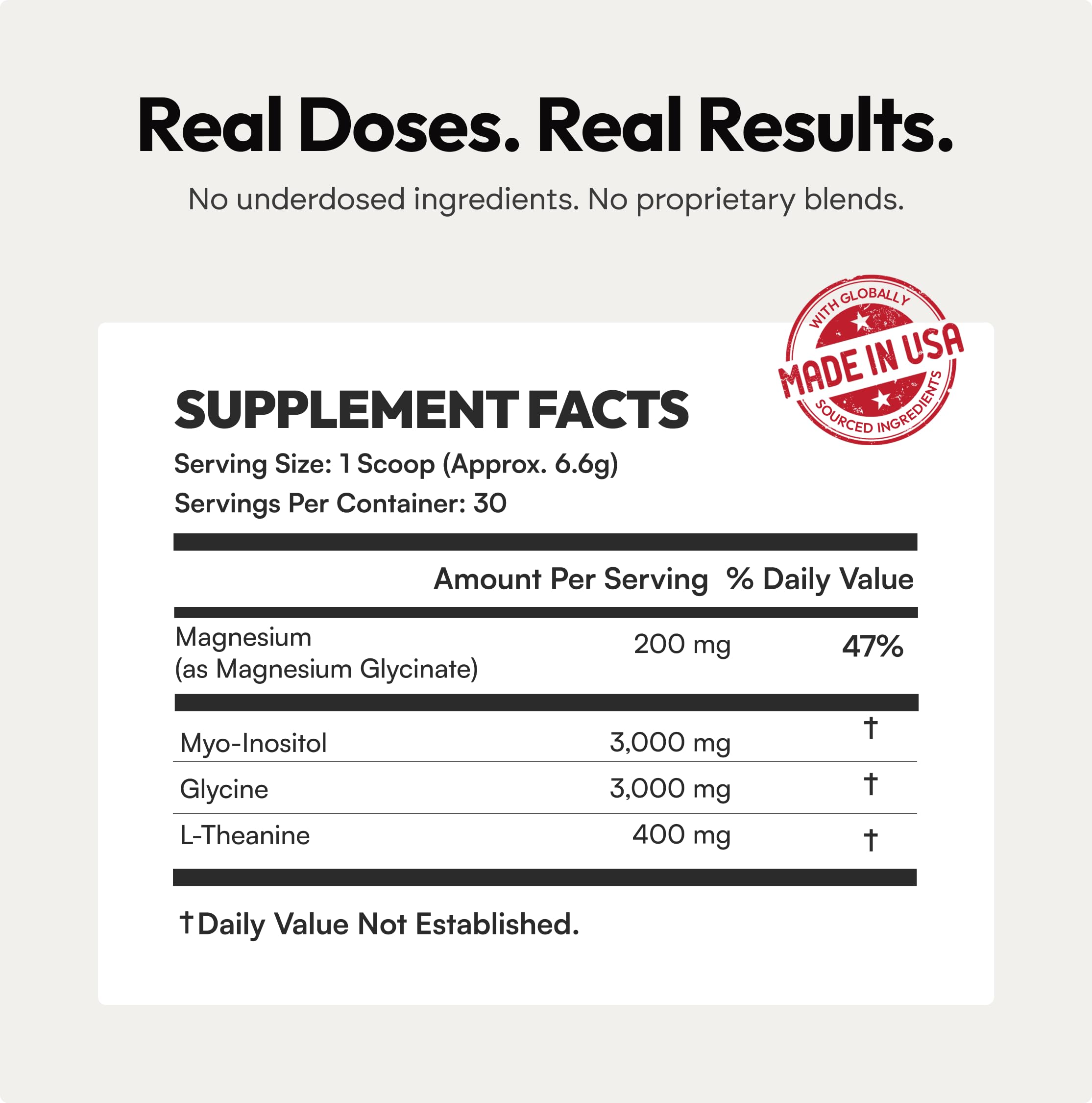 Alpha Nutrients envase junto a una regla para comparar tamaño del producto