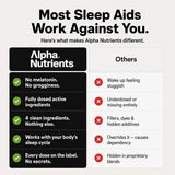 Alpha Nutrients uso nocturno en dormitorio que sugiere relajación