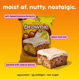 Alpha Prime Prime Bites brownie abierto expone interior húmedo y proteína visible