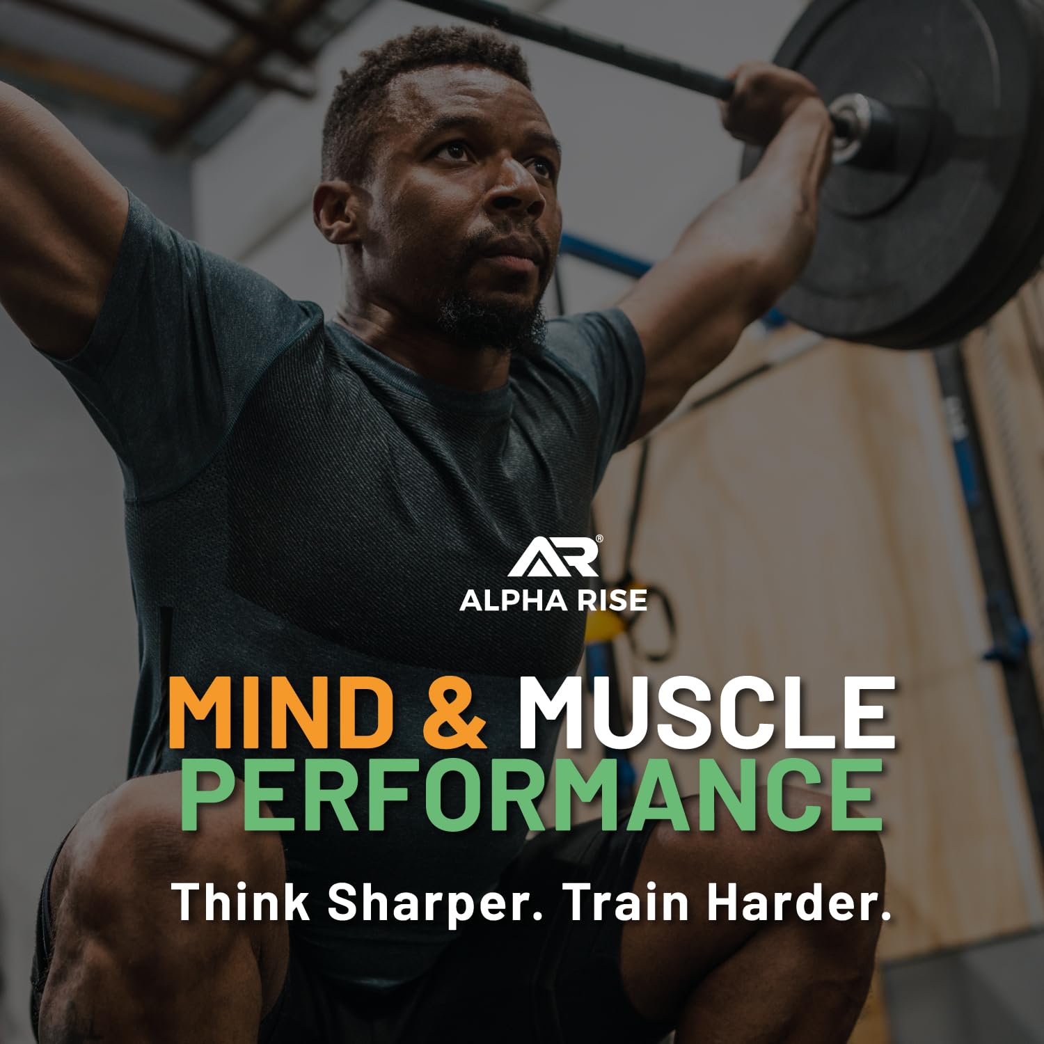 ALPHA RISE tabletas dentro de bolsa de gimnasio listo para viajar