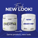 Alpha Supps etiqueta trasera con información nutricional visible y legible
