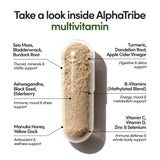 Alpha Tribe ingredientes sea moss en primer plano para aporte mineral