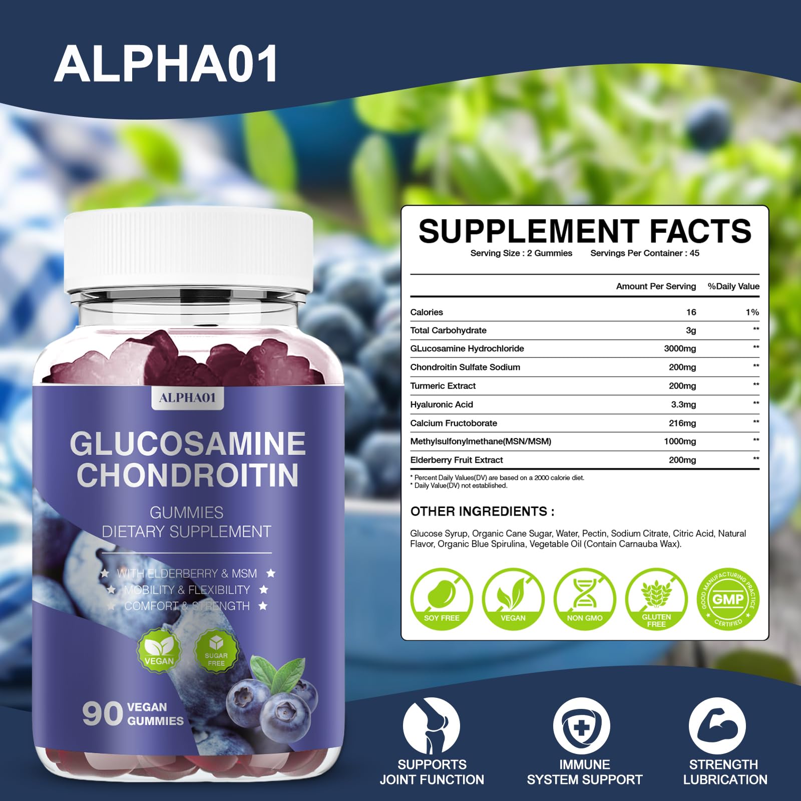 ALPHA01 primer plano de textura de gominola, masticable y fácil de consumir