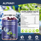 ALPHA01 primer plano de textura de gominola, masticable y fácil de consumir