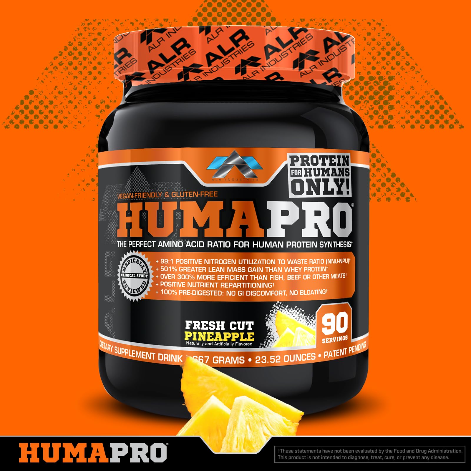 ALR Industries Humapro polvo disuelto en vaso para recuperación post entrenamiento