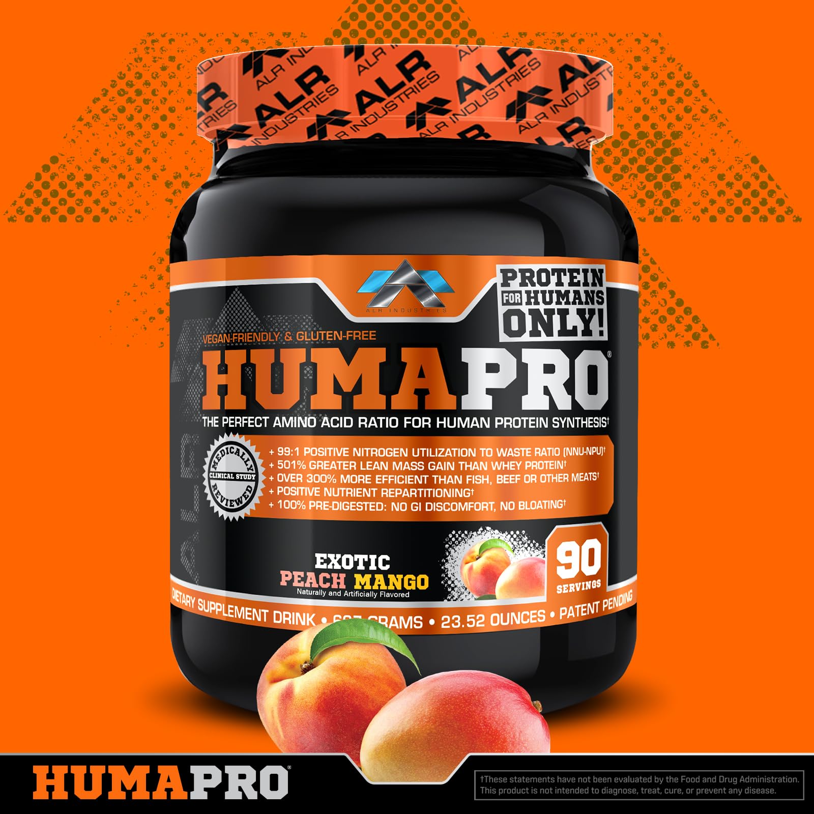 ALR Industries bebida HumaPro servida, rápida recuperación post entrenamiento