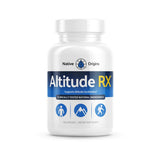 Altitude RX frente del envase mostrando 60 porciones y beneficios de viaje