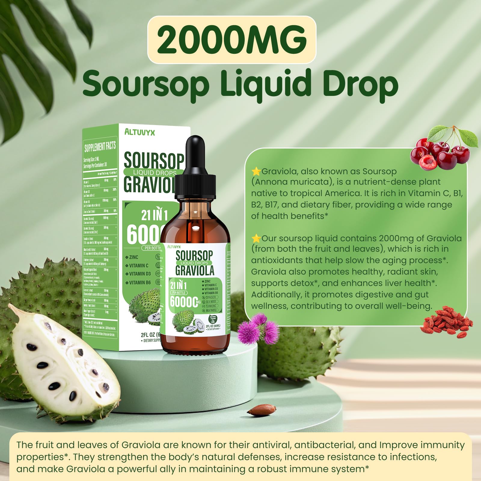 Altuvyx etiqueta con lista de ingredientes y beneficios visibles