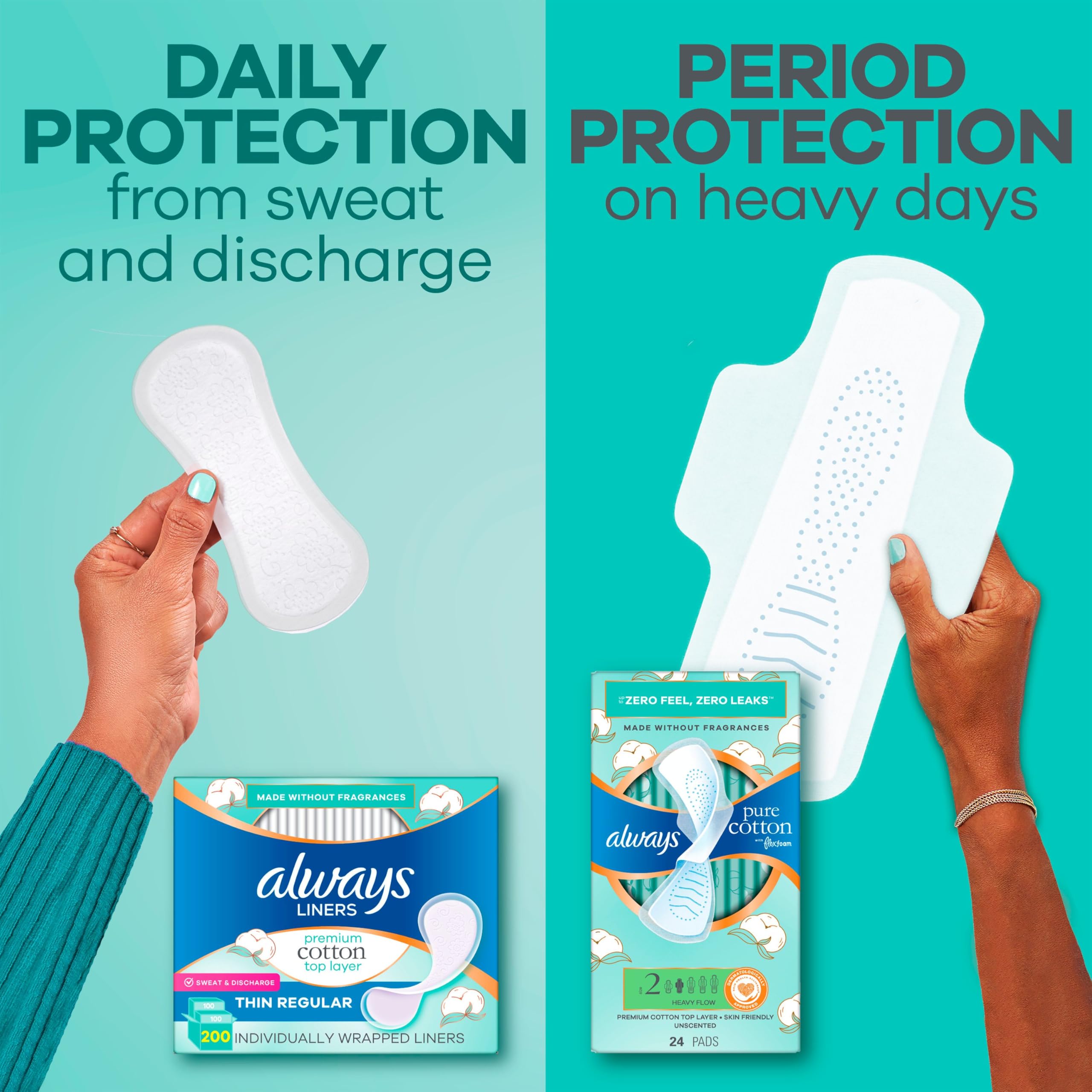 Lifestyle bolso con Always para llevar protecciones de forma cómoda