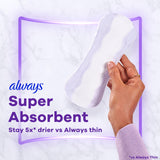 Always detalle de la textura absorbente que ofrece secado rápido y confort