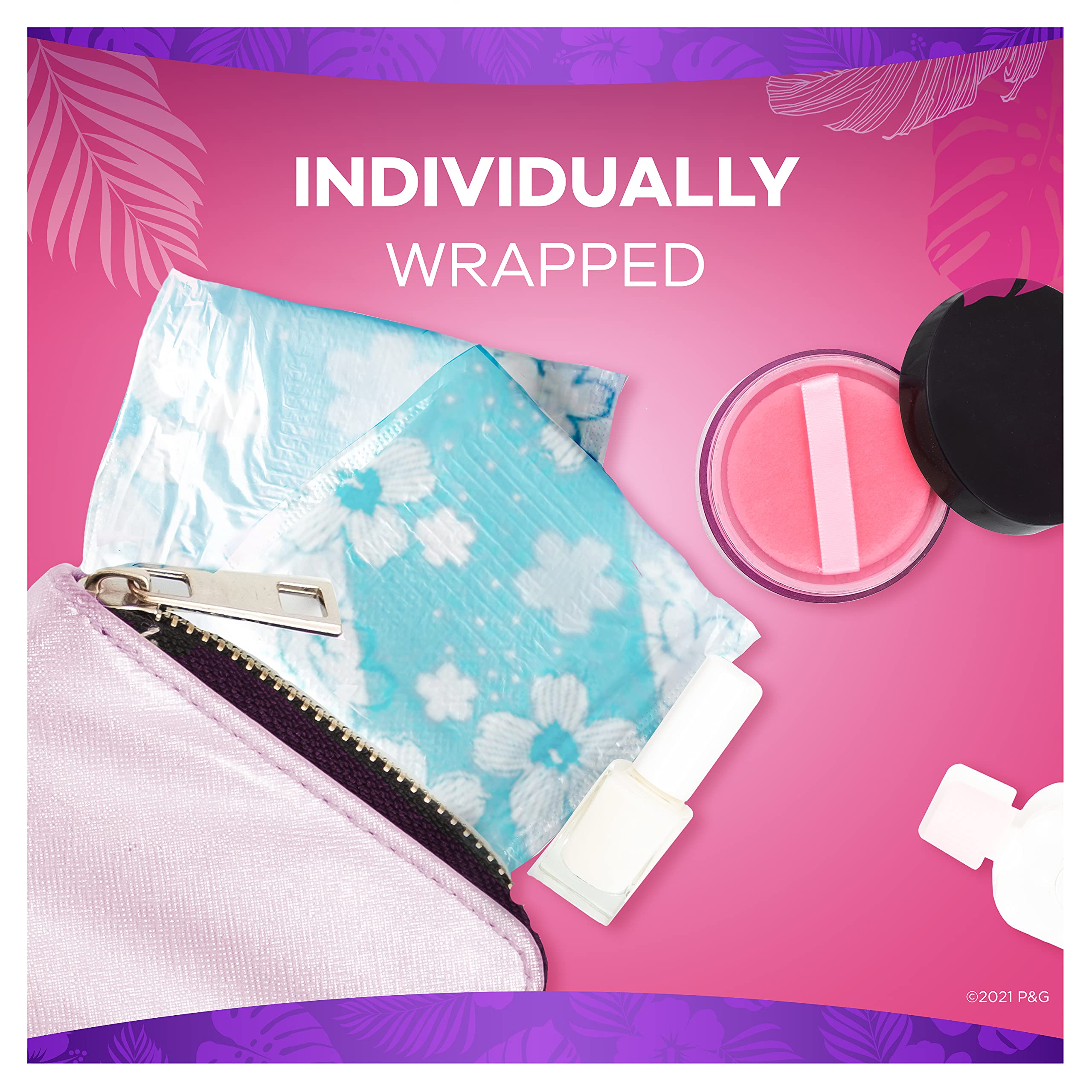 Always Thin detalle de la textura del protector, suave y absorbente para comodidad