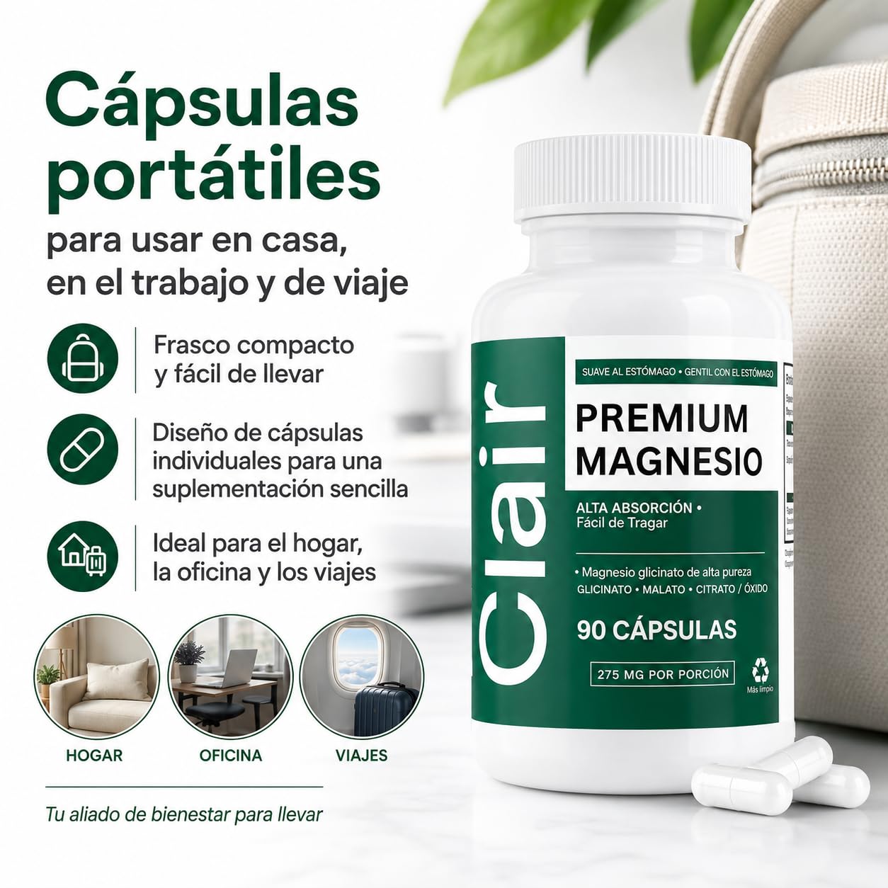 alzclipp Clair ingredientes principales ilustrados para confianza en la fórmula
