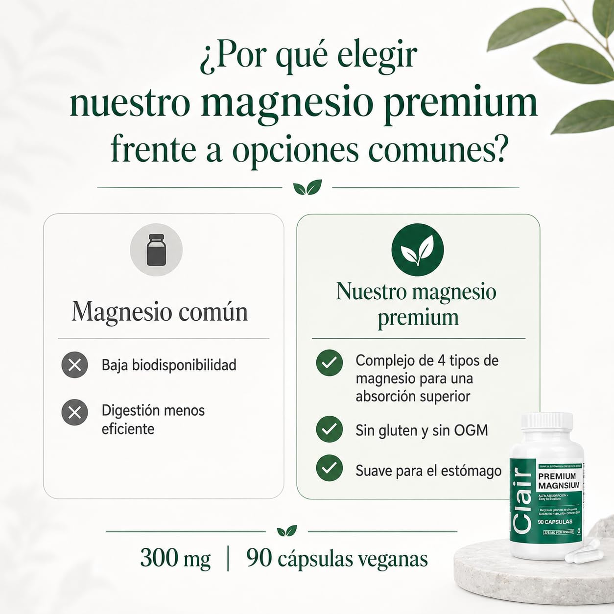 alzclipp Clair etiqueta con tabla nutricional y composición para transparencia