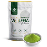 AMA GROW paquete frontal de Wolffia globosa, presentación clara y beneficios nutricionales