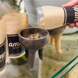 amae INCENSE textura de mezcla botánica suelta, ventaja control de dosificación