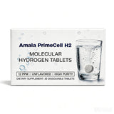 Amala PrimeCell H2 envase frontal mostrando 30 tabletas y diseño claro
