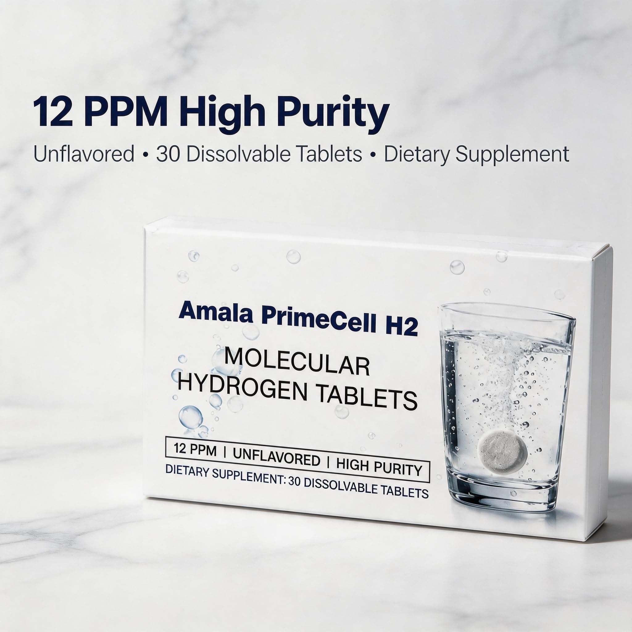 Amala PrimeCell H2 tabletas a detalle, fácil manejo y formato práctico