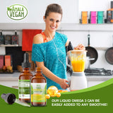 Amala Vegan ingredientes naturales y cultivo de microalgas ilustrado