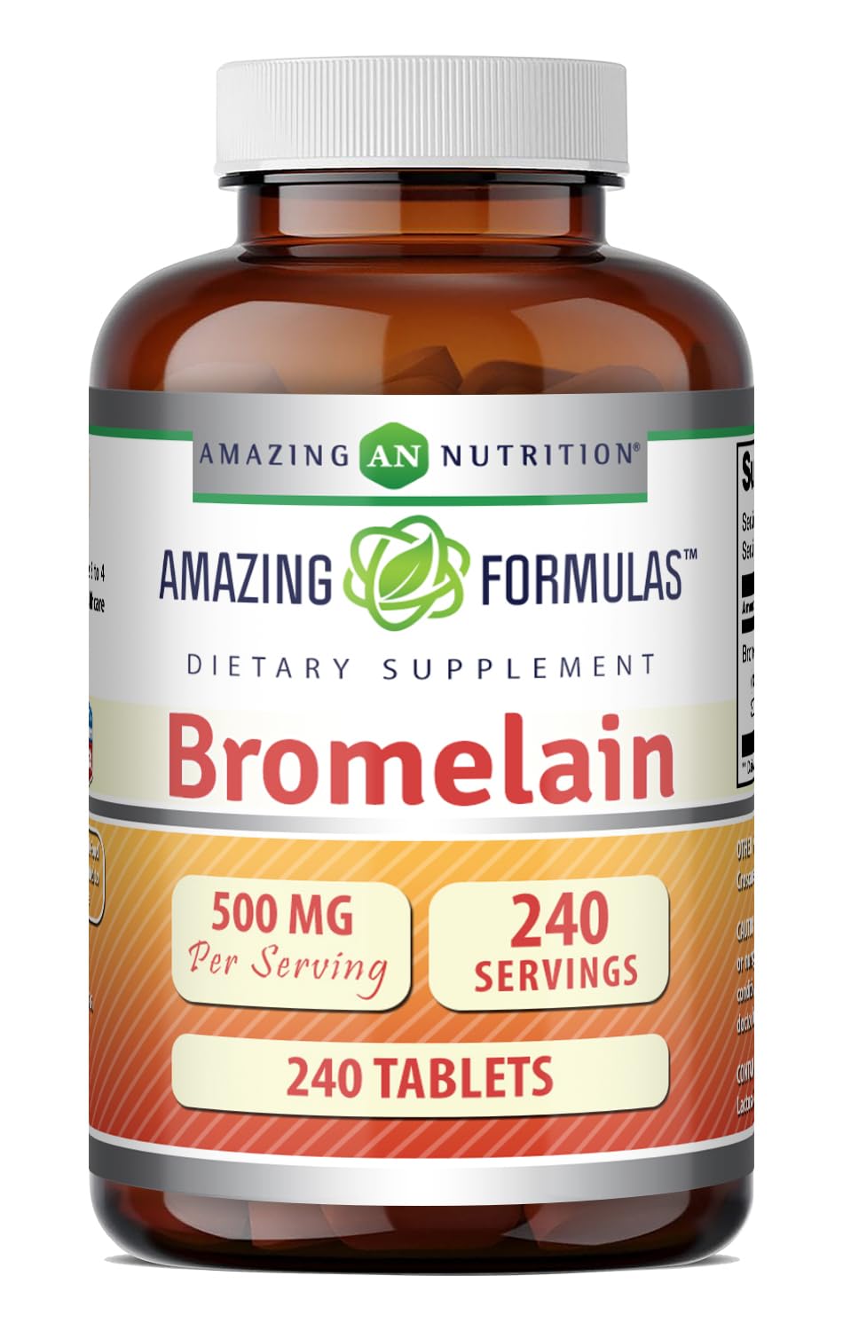 Amazing Nutrition envase frontal mostrando 240 tabletas y beneficios de confianza