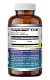 Amazing Nutrition etiqueta nutricional ampliada mostrando 250 mg por cápsula y certificaciones