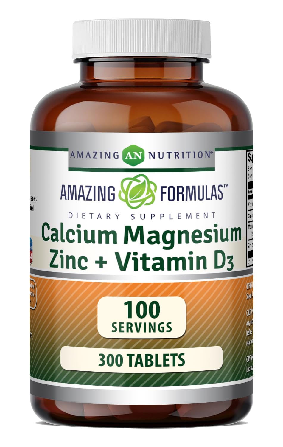 Amazing Nutrition frasco frontal mostrando etiqueta clara y beneficios